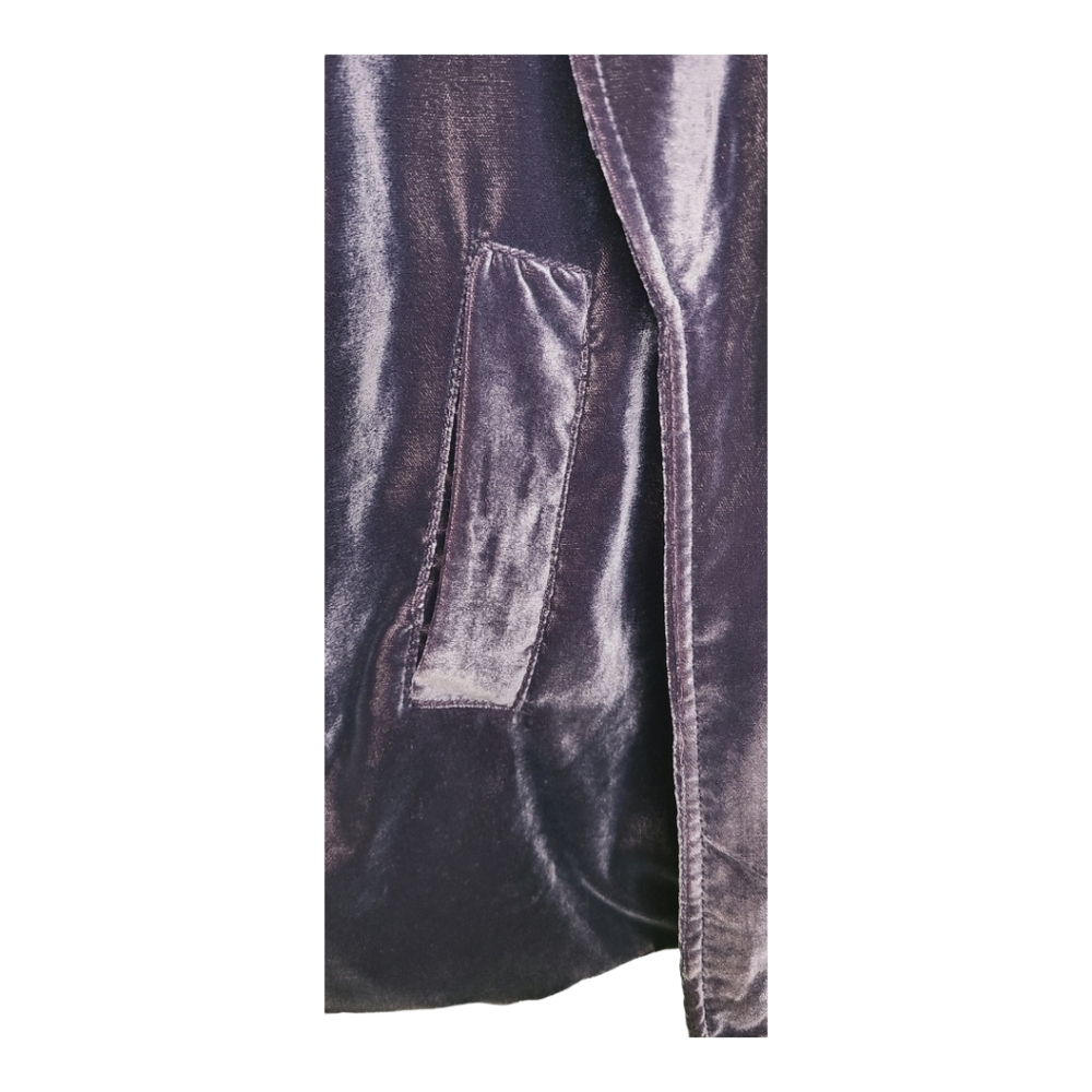 Free People Purple Velvet Blazer Jacket - Picture 10 of 13